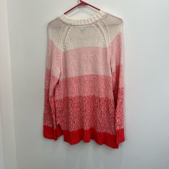 Aerie pink ombre crewneck sweater GUC size small - Picture 6 of 7